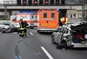 VU Auffahrunfall A 3 Rich Oberhausen kurz vor AS Koeln Dellbrueck P155